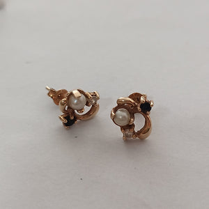 ARETES PAR ORO 14 K 1.3 GRMS (SEMINUEVO)