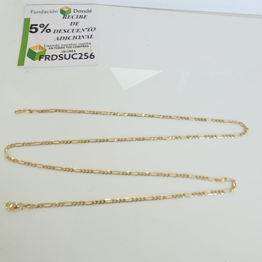 CADENA TEJIDO 3X1 14K 60 CM 5.7 GR (NUEVO)