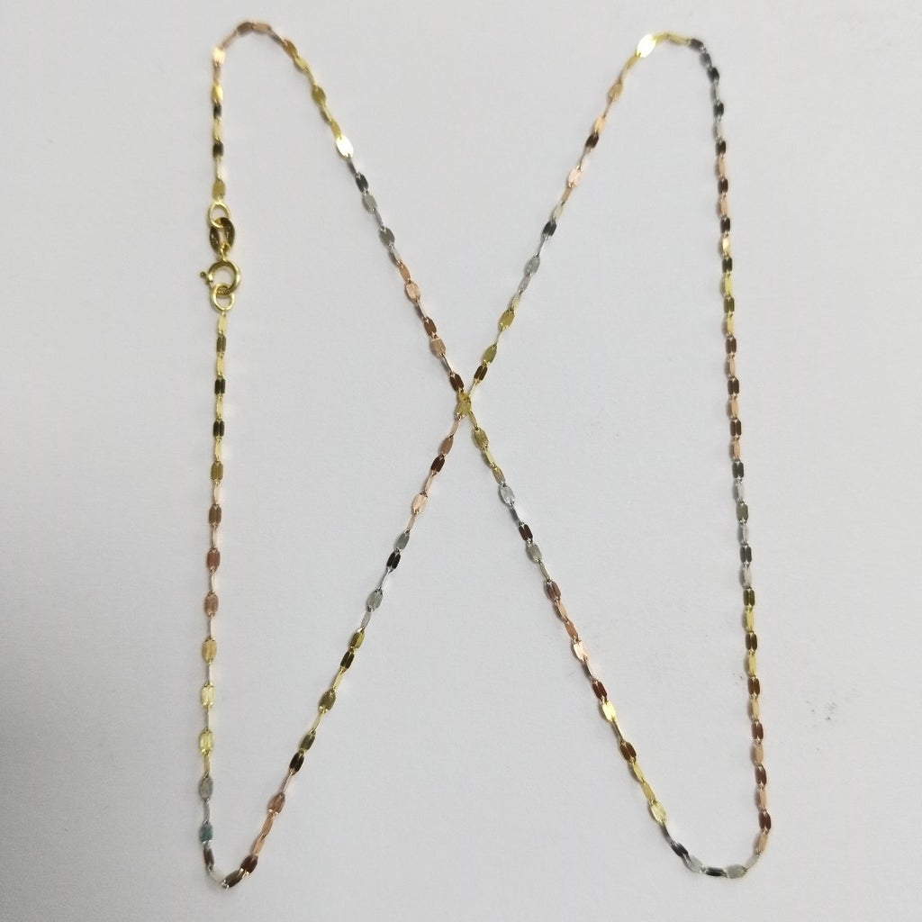 CADENA ORO, ORO COMBINADO 10 K 0.7 GRMS (SEMINUEVO)
