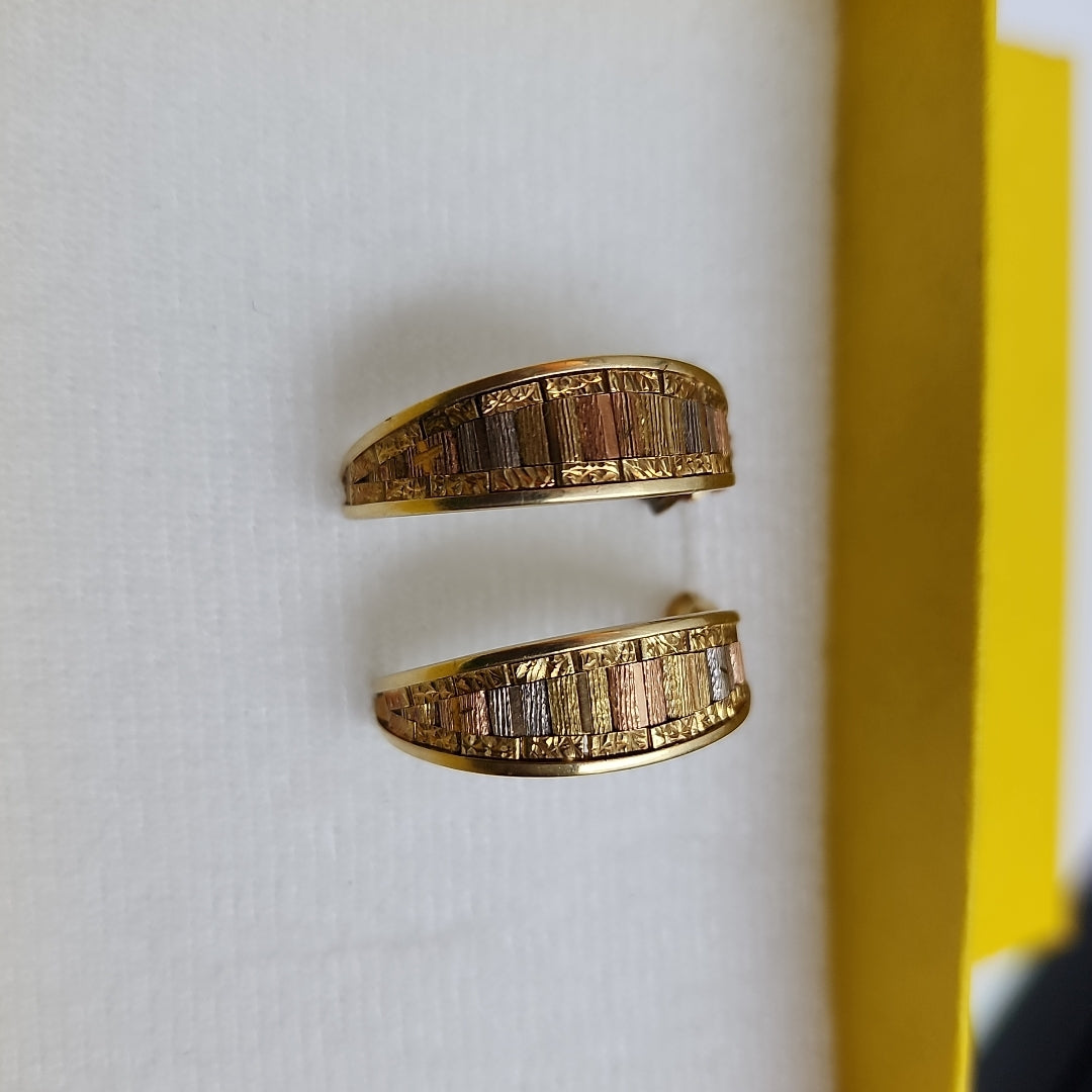 BROQUELES PAR ORO COMBINADO 14 K 5.3 GRMS (SEMINUEVO)