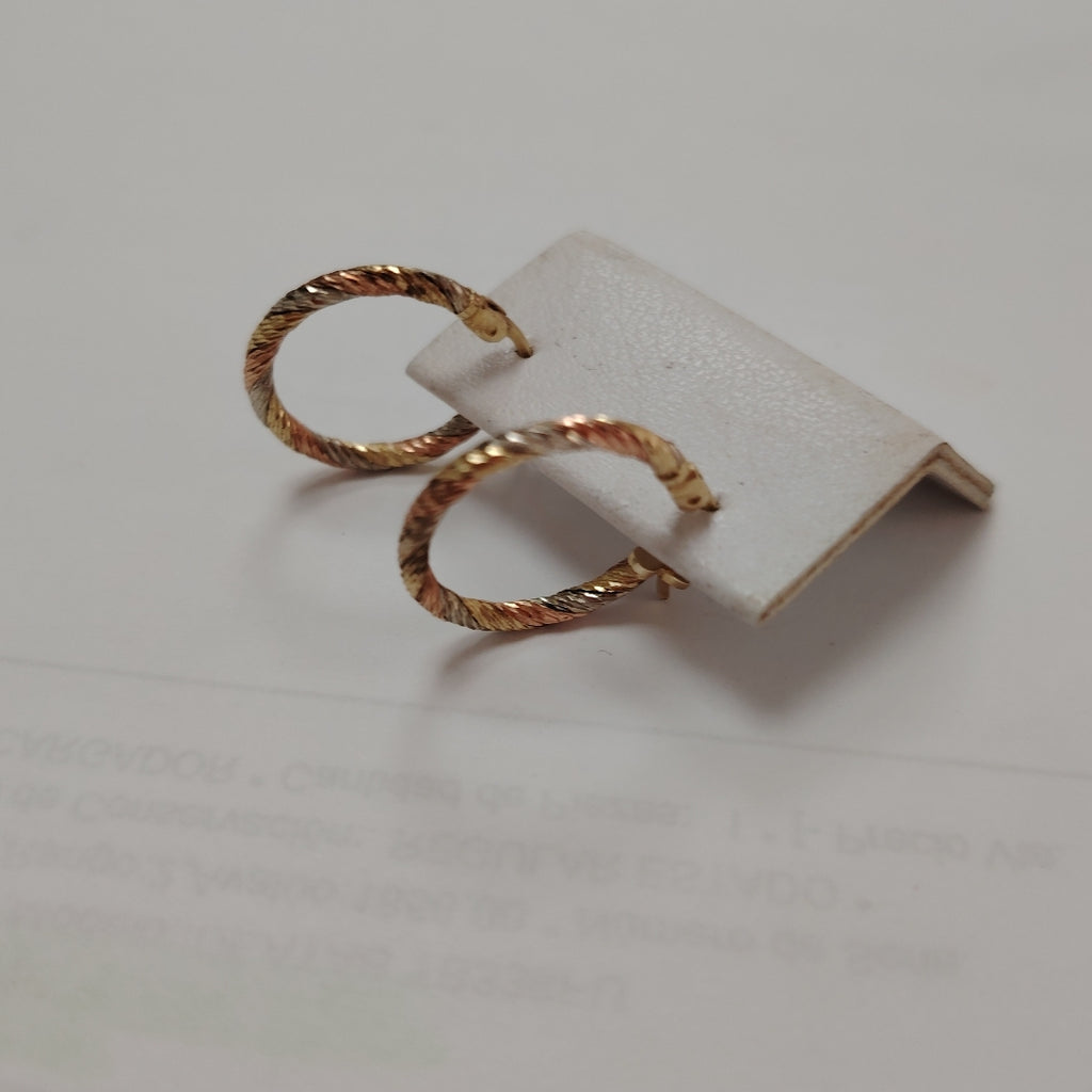 ARRACADAS PAR ORO 14 K 2,20 GRMS (SEMINUEVO)
