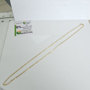 CADENA BARBADA 14K 60 CM 5.9 GR (NUEVO)