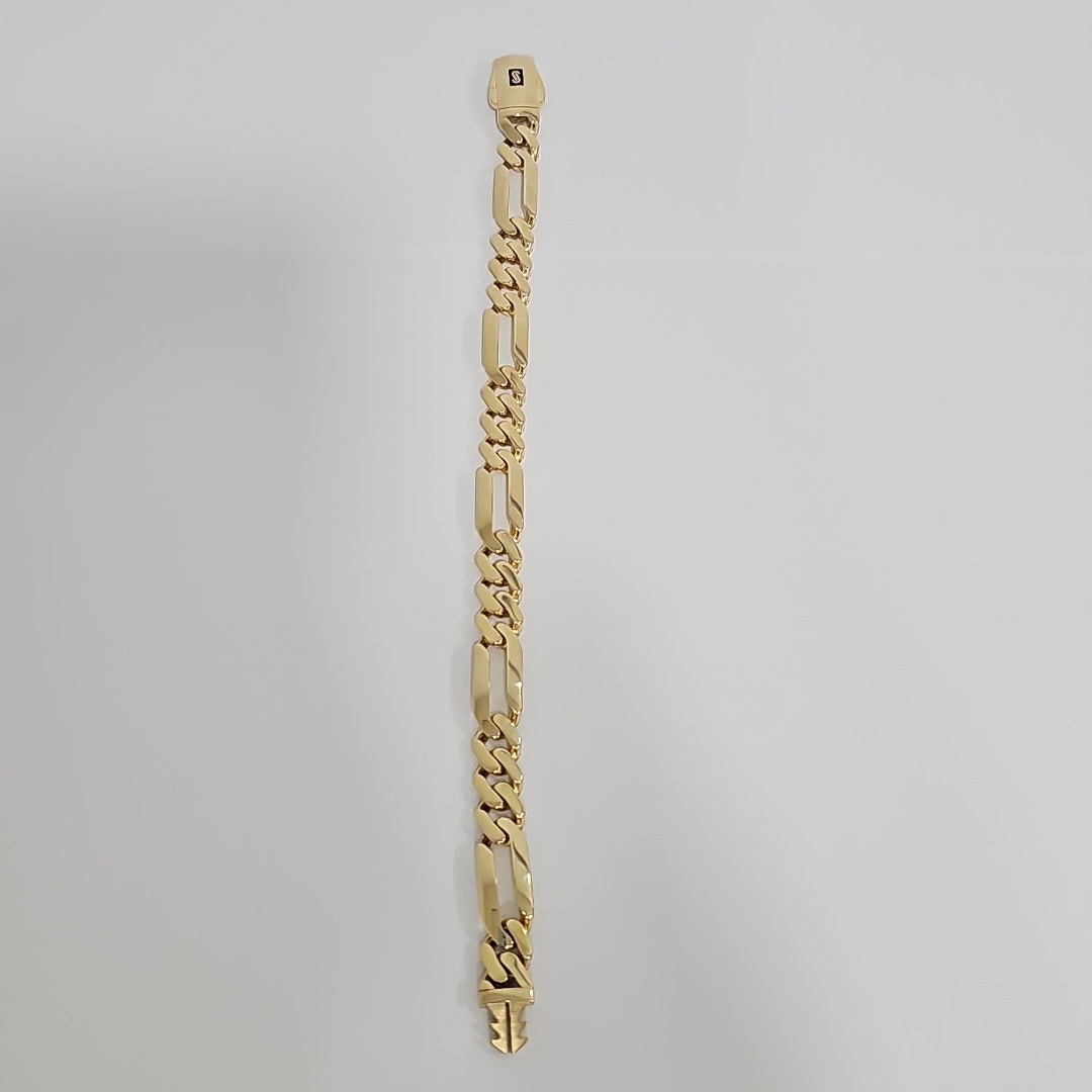 PULSERA CABALLERO MONACO ORO 14K 12.9 (NUEVO)