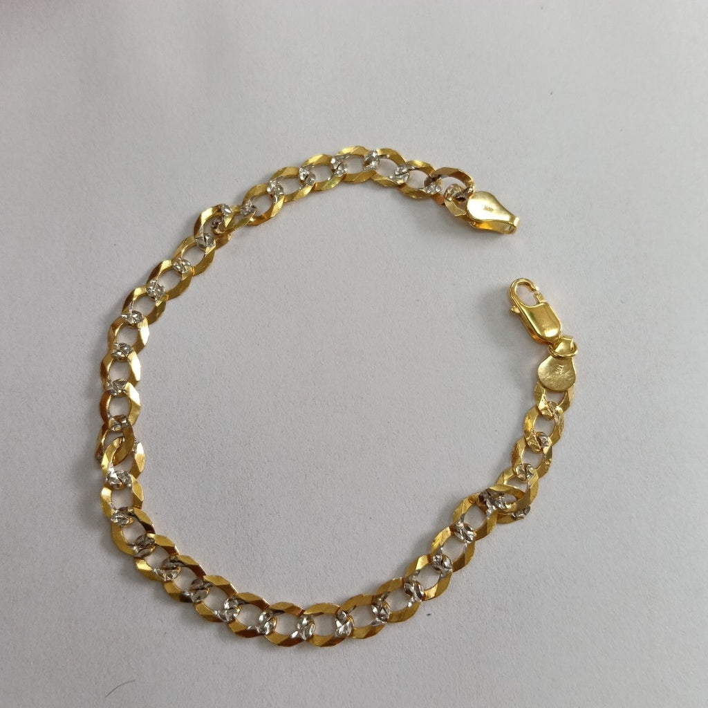 PULSERA BARBADA 14K 21 CM 6.4 GR (NUEVO)