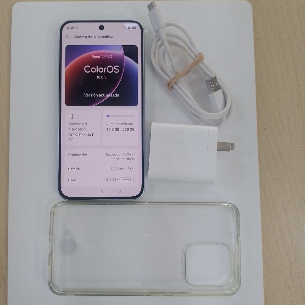 CELULAR OPPO RENO 14 F CPH2743 (2025) 256 GB 12 GB RAM (SEMINUEVO)