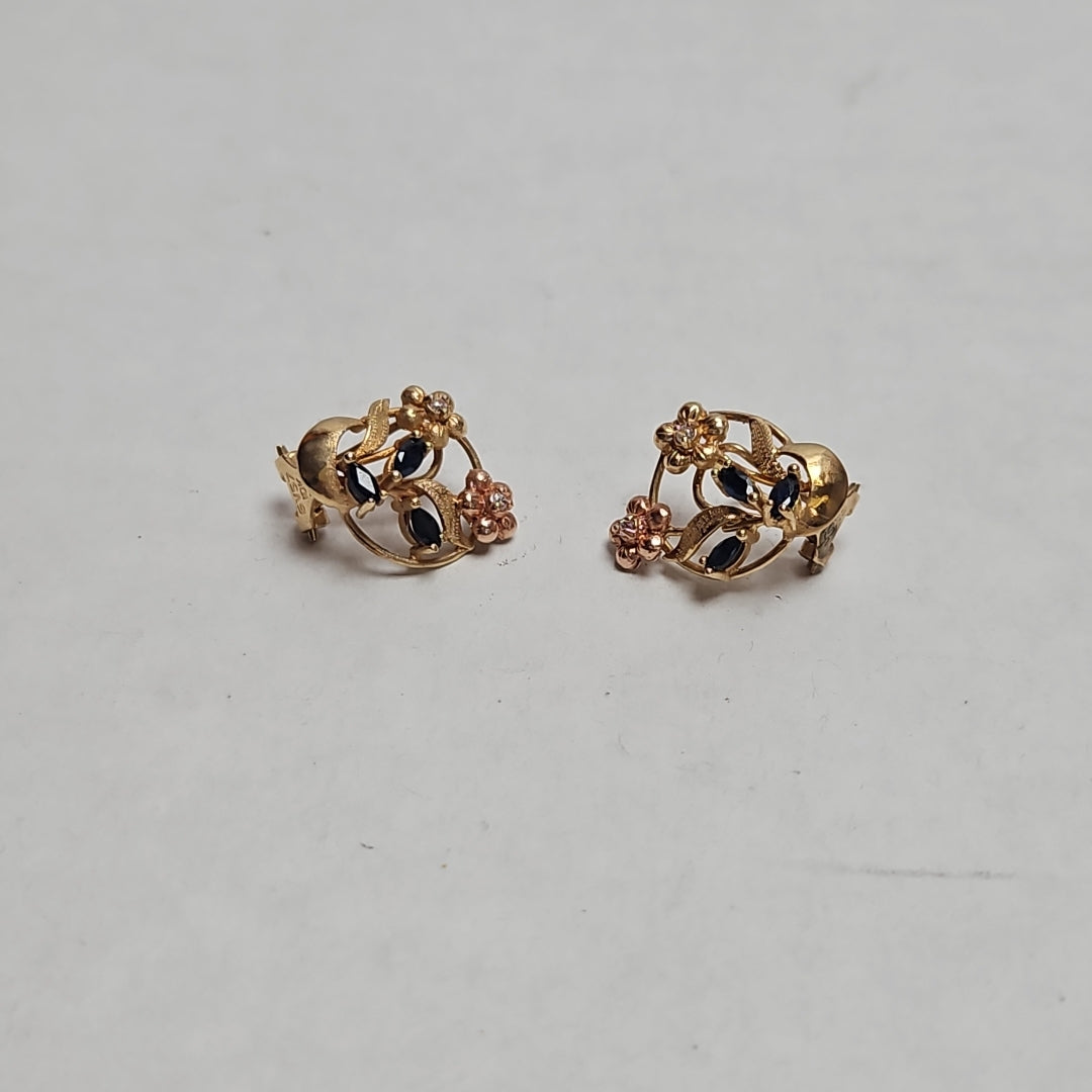 ARETES PAR ORO 8 K 3.9 GRMS (SEMINUEVO)