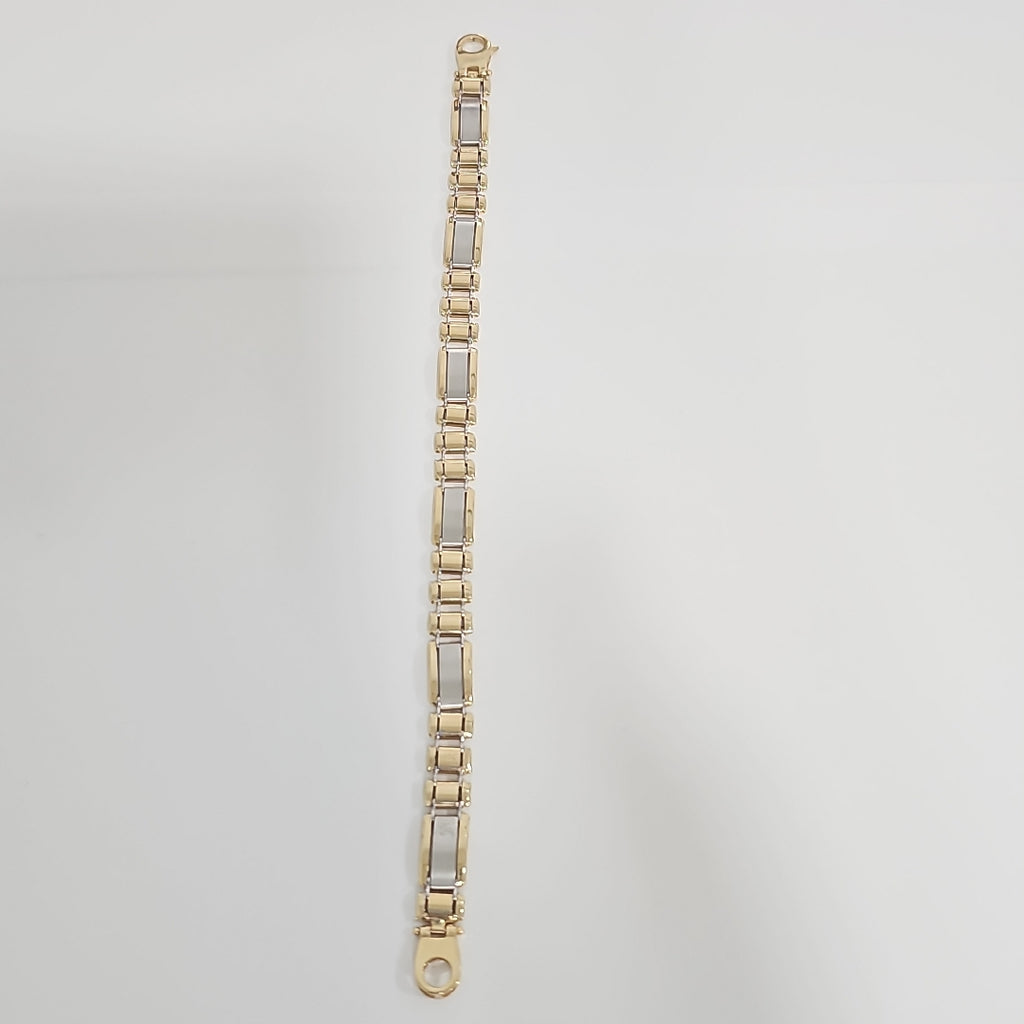 PULSERAS CABALLERO ORO 14K 14 (NUEVO)