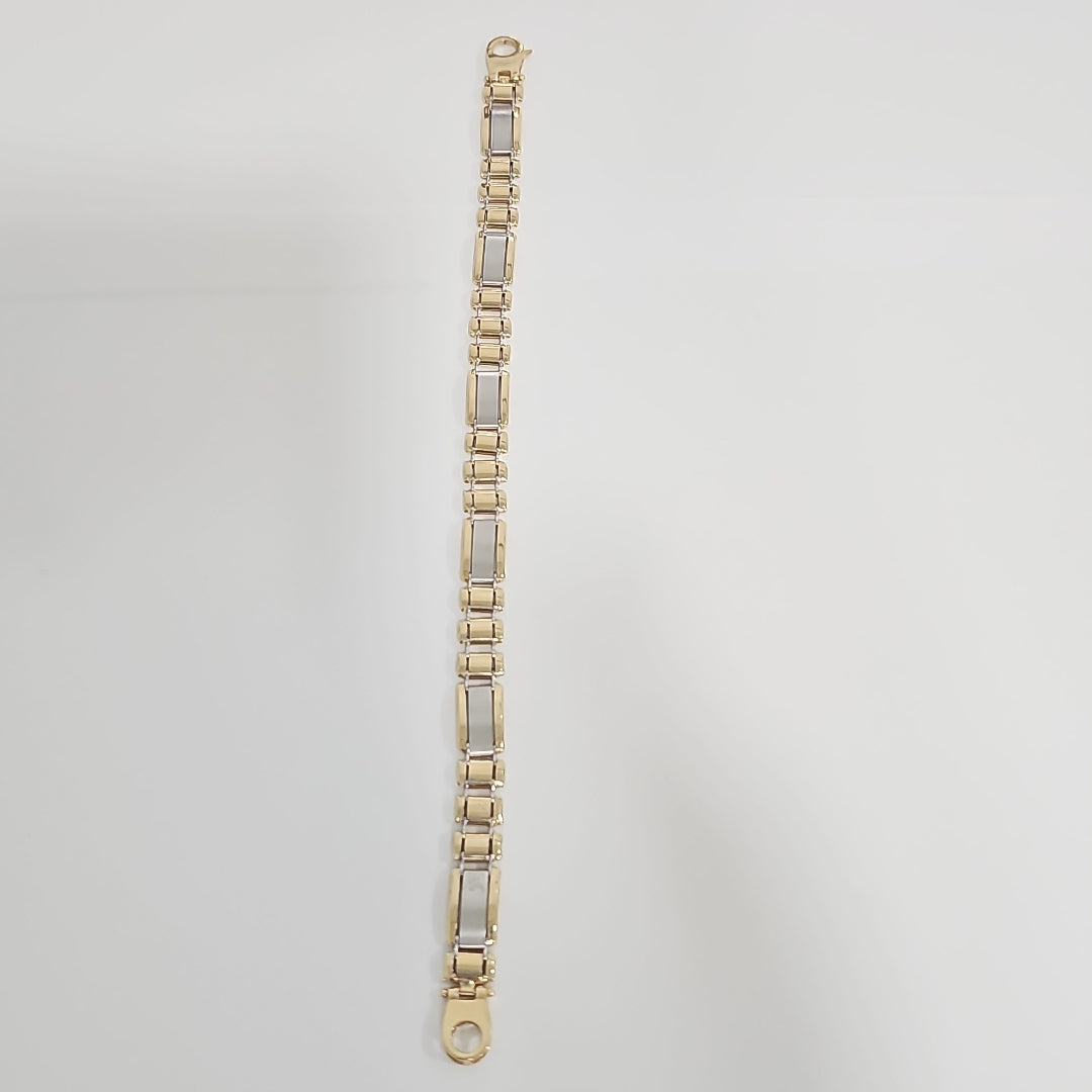 PULSERAS CABALLERO ORO 14K 14 (NUEVO)