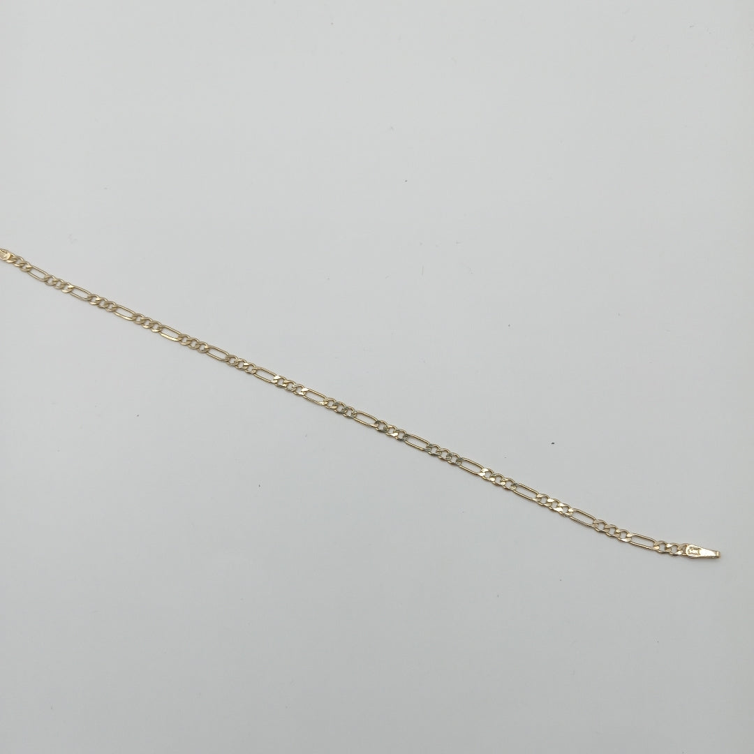PULSERA TEJIDO 3X1 14K 18 CM 2 GR (NUEVO)