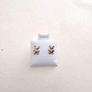 BROQUELES BROQUEL FIG OSO 14K 0.2592 GR (NUEVO)