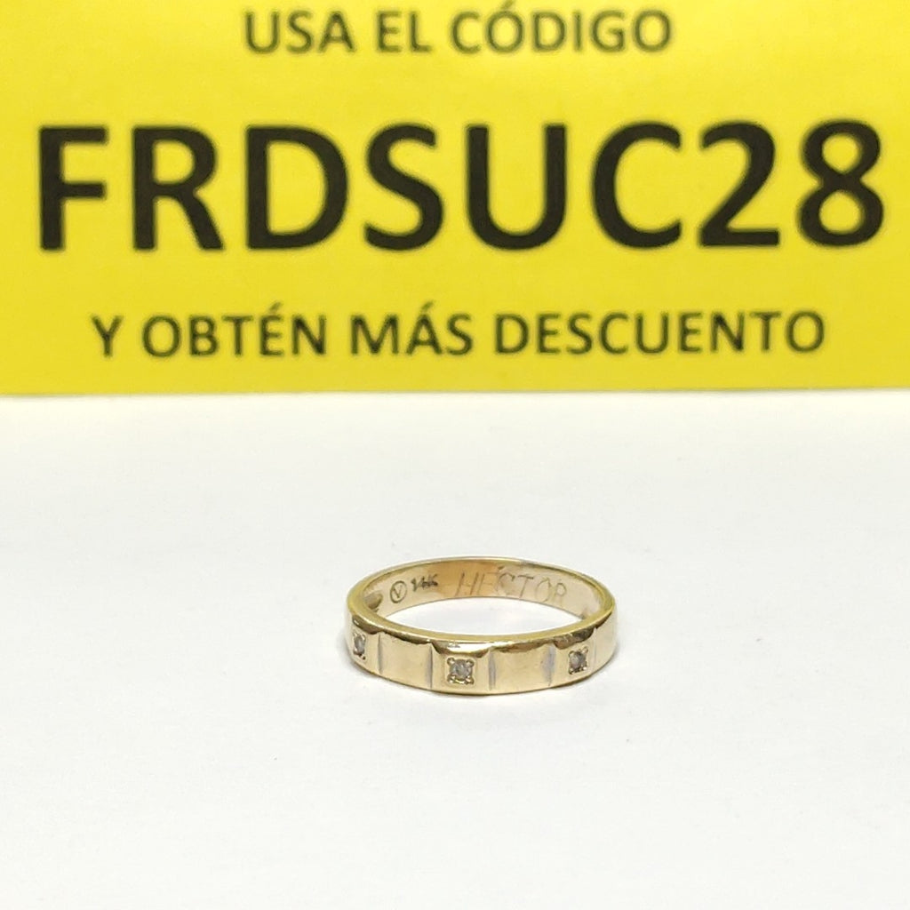 ARGOLLA ORO, ORO BLANCO 14 K 2.3 GRMS (SEMINUEVO)