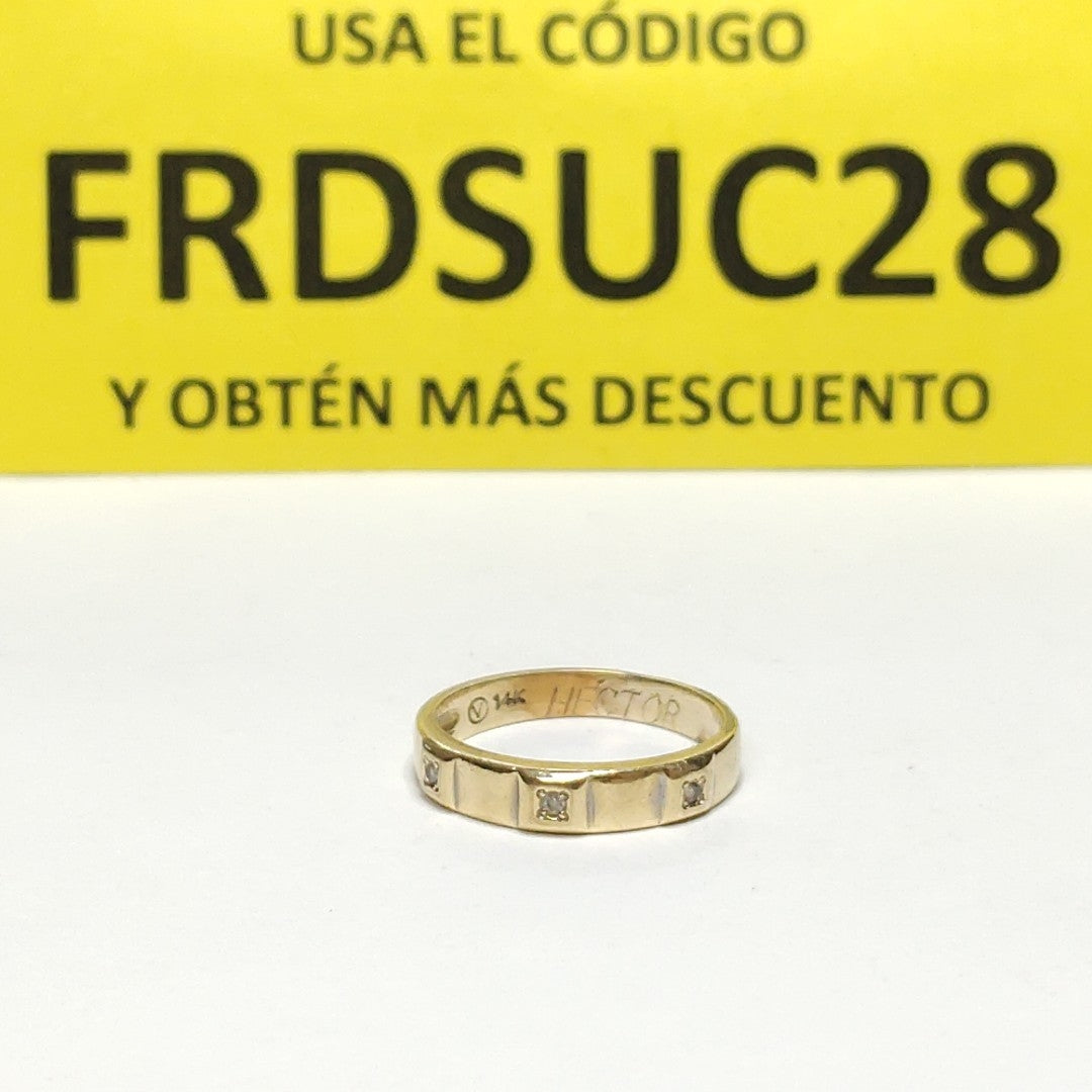 ARGOLLA ORO, ORO BLANCO 14 K 2.3 GRMS (SEMINUEVO)