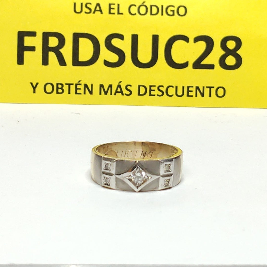 ARGOLLA ORO, ORO BLANCO 14 K 5.6 GRMS (SEMINUEVO)