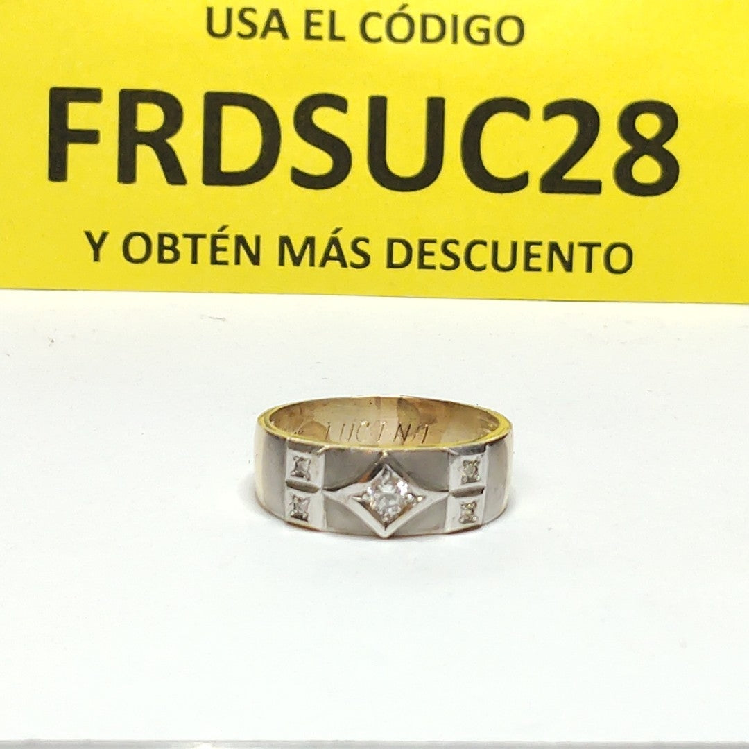 ARGOLLA ORO, ORO BLANCO 14 K 5.6 GRMS (SEMINUEVO)