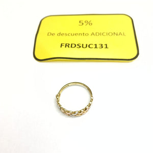 ANILLITO ORO COMBINADO 10 K 3 GRMS (SEMINUEVO)