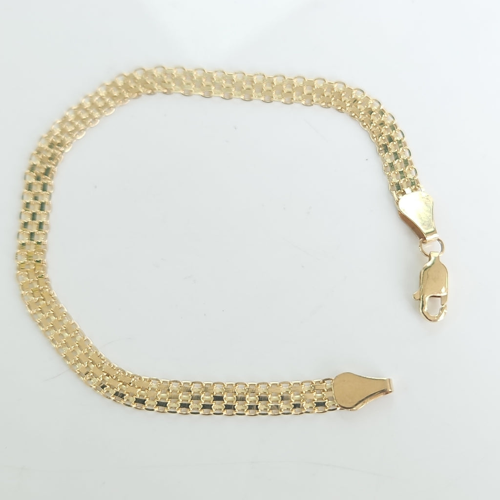 PULSERA ESPECIAL 14K 18 CM 4.4 GR (NUEVO)