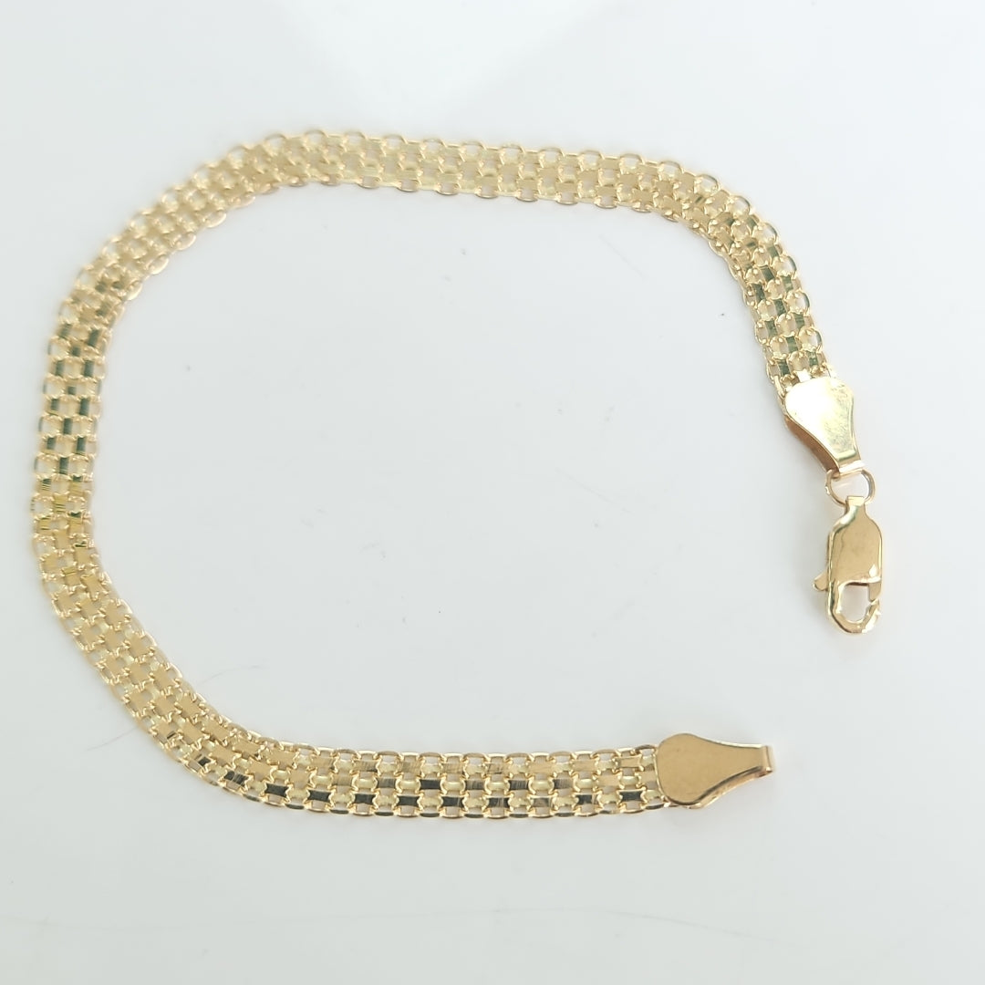 PULSERA ESPECIAL 14K 18 CM 4.4 GR (NUEVO)