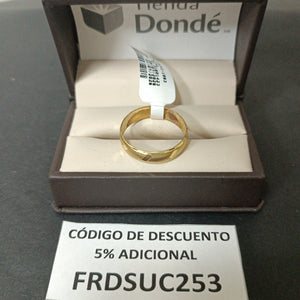 ARGOLLA ORO 10 K 1.8 GRMS (SEMINUEVO)