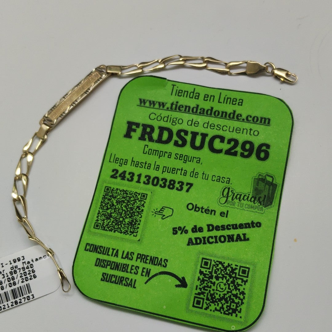 PULSERA ORO 14 K 3.5 GRMS (SEMINUEVO)