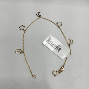 PULSERA ESPECIAL DIJES 10K 18 CM 0.9 GR (NUEVO)