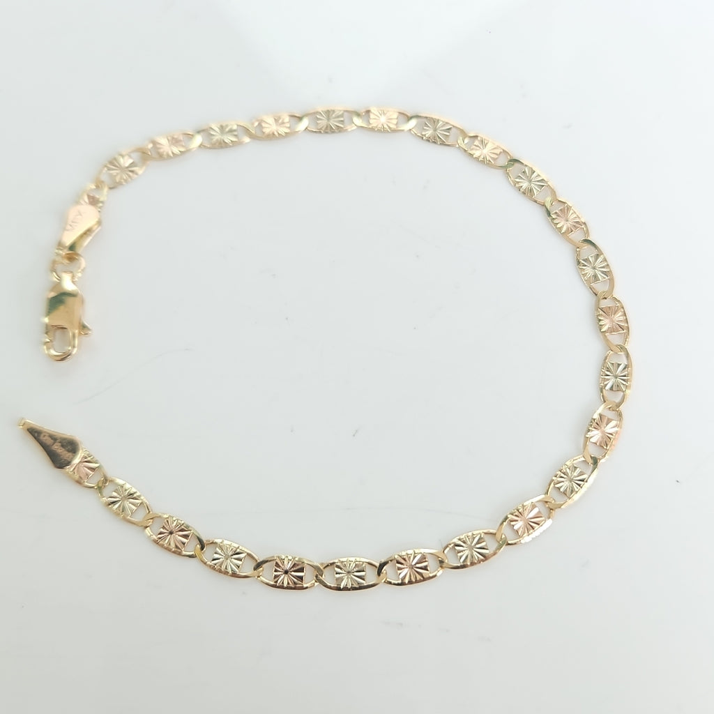 PULSERA GUCHI 14K 18 CM 3 GR (NUEVO)