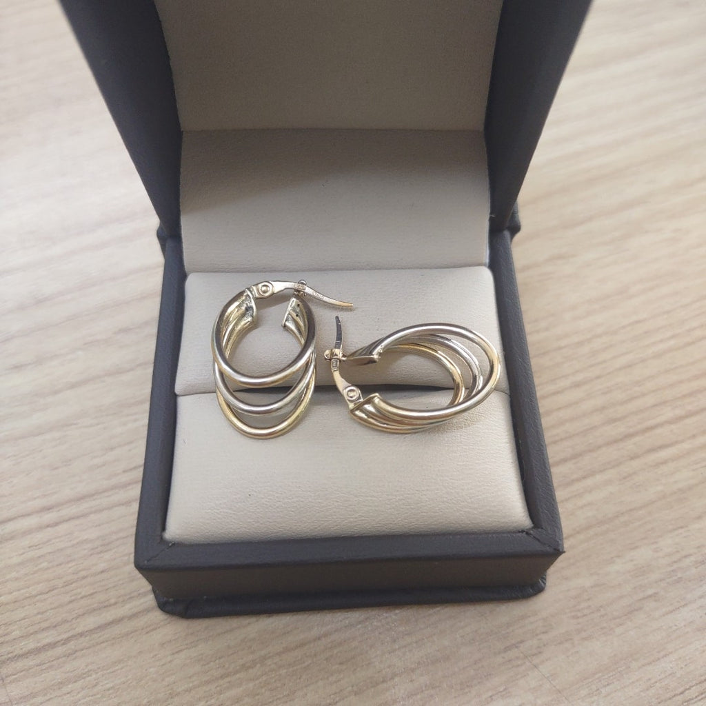ARRACADAS PAR ORO 14 K 3.9 GRMS (SEMINUEVO)