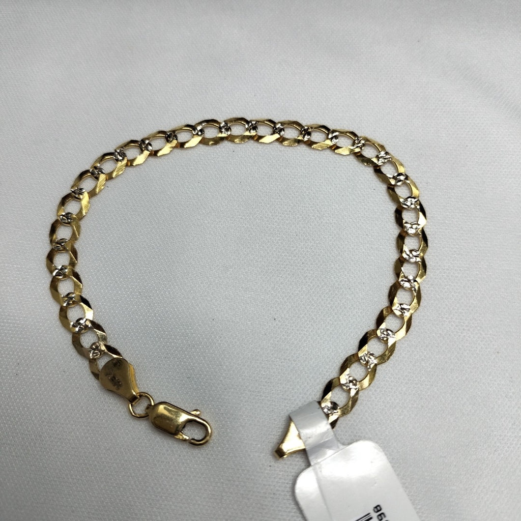 PULSERA BARBADA 14K 21 CM 5.6 GR (NUEVO)