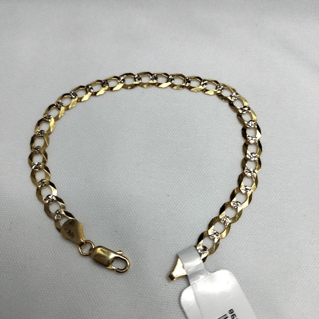 PULSERA BARBADA 14K 21 CM 5.6 GR (NUEVO)