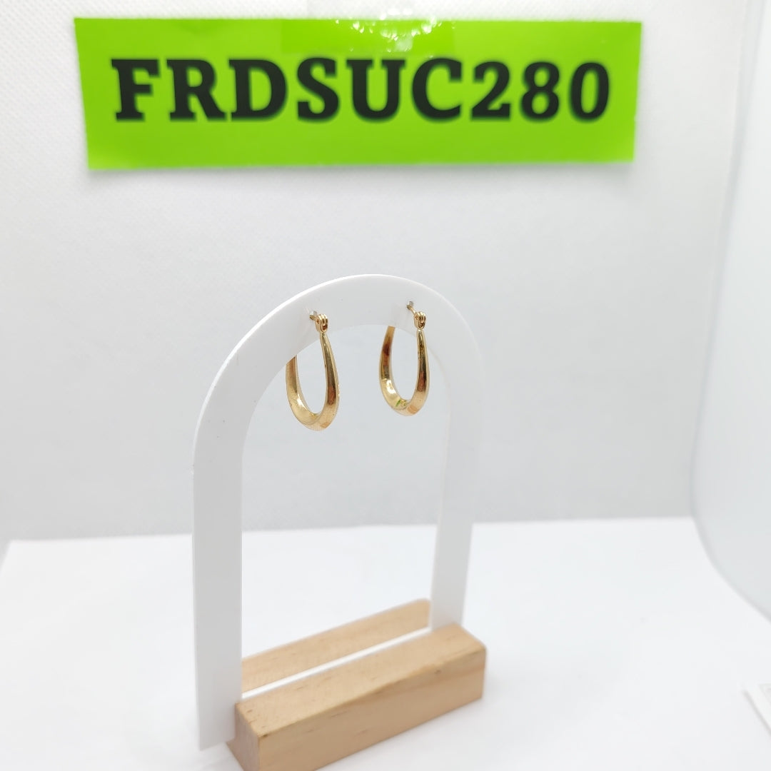 ARRACADAS PAR ORO 14 K 1.5 GRMS (SEMINUEVO)