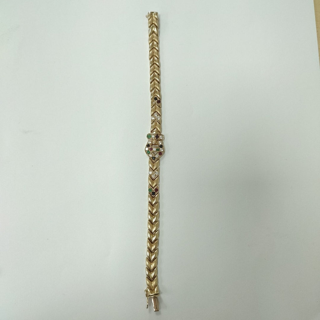 PULSERA,PULSERA RIGIDA ORO 14 K 14,10 GRMS (SEMINUEVO)