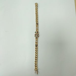 PULSERA,PULSERA RIGIDA ORO 14 K 14,10 GRMS (SEMINUEVO)