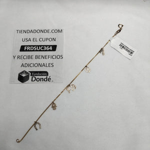 PULSERA ESPECIAL DIJES 10K 18 CM 1.1 GR (NUEVO)