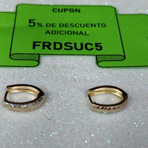 HUGGIES ORO 14K 1.1 (NUEVO)