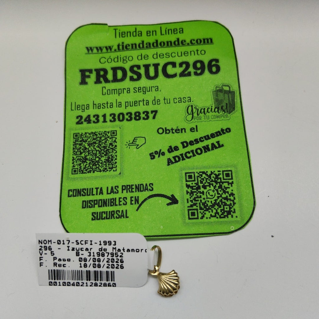 DIJE ORO 14 K 0.4 GRMS (SEMINUEVO)