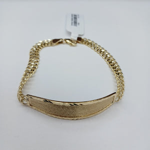 PULSERA TEJIDO ESCLAVA CHINO 14K 21 CM 10.4 GR (NUEVO)