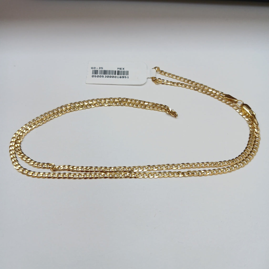 CADENA BARBADA 14K 55 CM 5.4 GR (NUEVO)