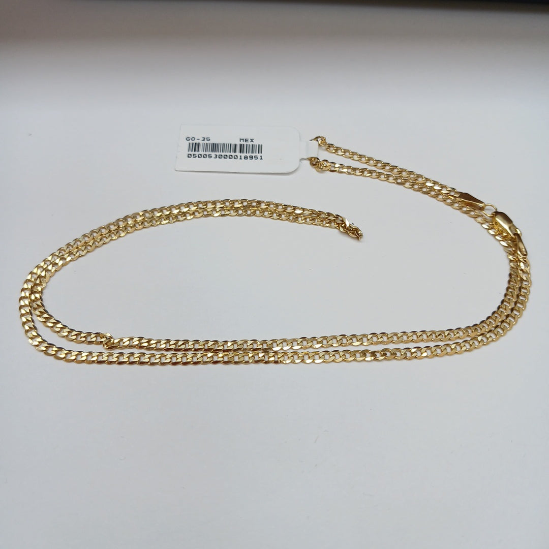 CADENA BARBADA 14K 55 CM 5.4 GR (NUEVO)