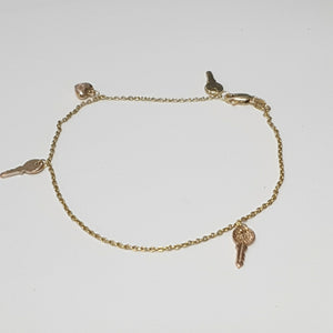 PULSERA ORO COMBINADO 14 K 2,70 GRMS (SEMINUEVO)