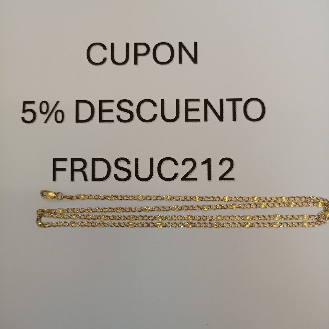 CADENA ORO COMBINADO 14 K 4.5 GRMS (SEMINUEVO)