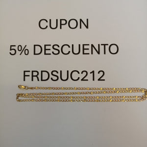 CADENA ORO COMBINADO 14 K 4.5 GRMS (SEMINUEVO)