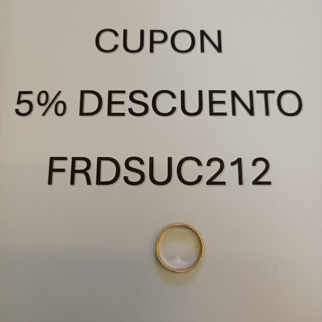ARGOLLA ORO 14 K 2 GRMS (SEMINUEVO)