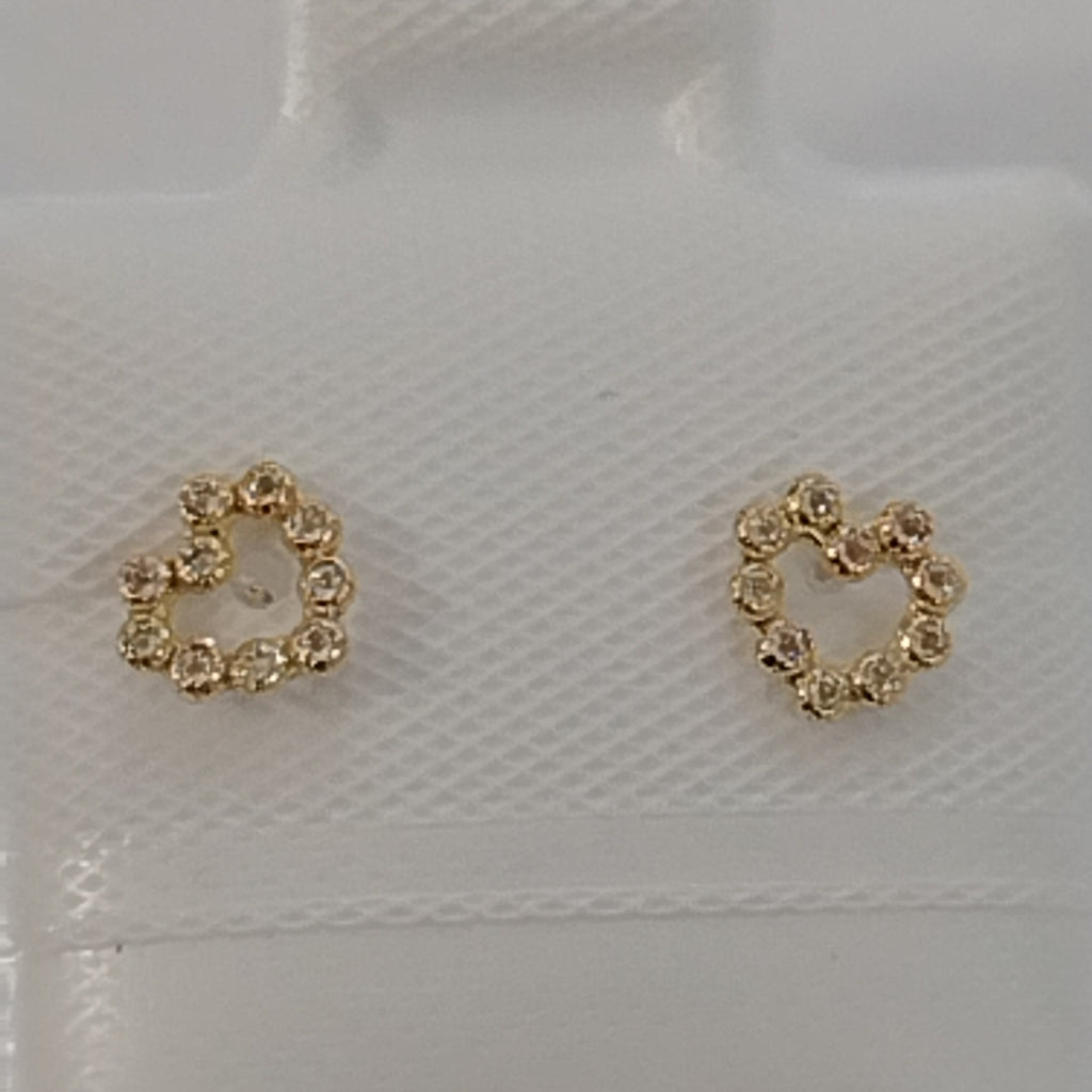 BROQUELES BROQUEL FIG CORAZON 14K 0.23 GR (NUEVO)