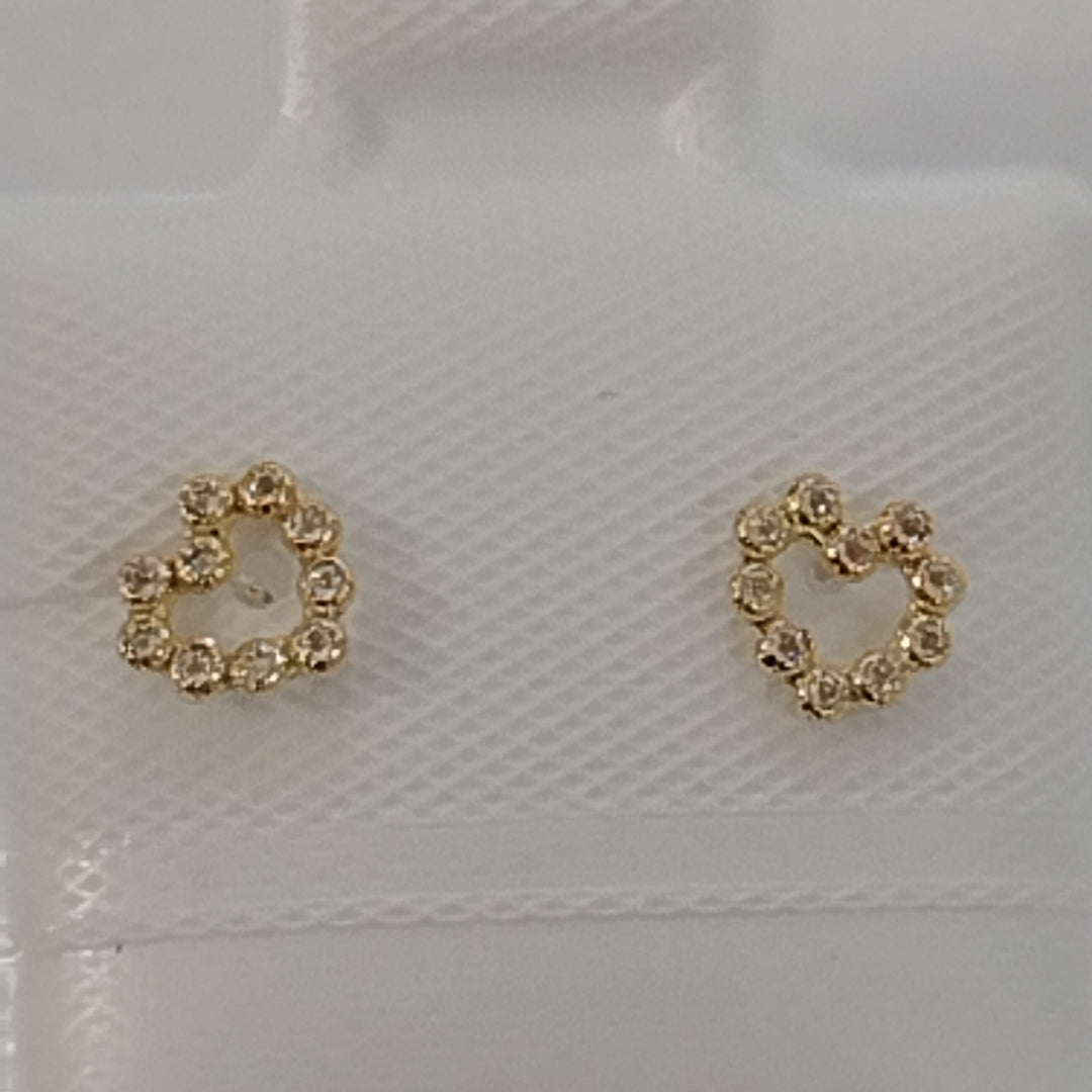BROQUELES BROQUEL FIG CORAZON 14K 0.23 GR (NUEVO)