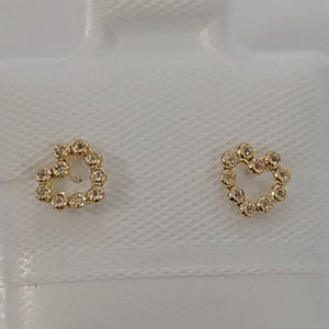 BROQUELES BROQUEL FIG CORAZON 14K 0.23 GR (NUEVO)