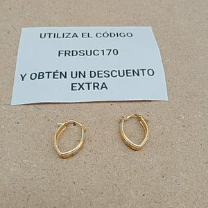 ARRACADAS PAR ORO 14 K 2 GRMS (SEMINUEVO)
