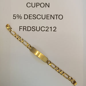 ESCLAVA ORO 14 K 31.8 GRMS (SEMINUEVO)