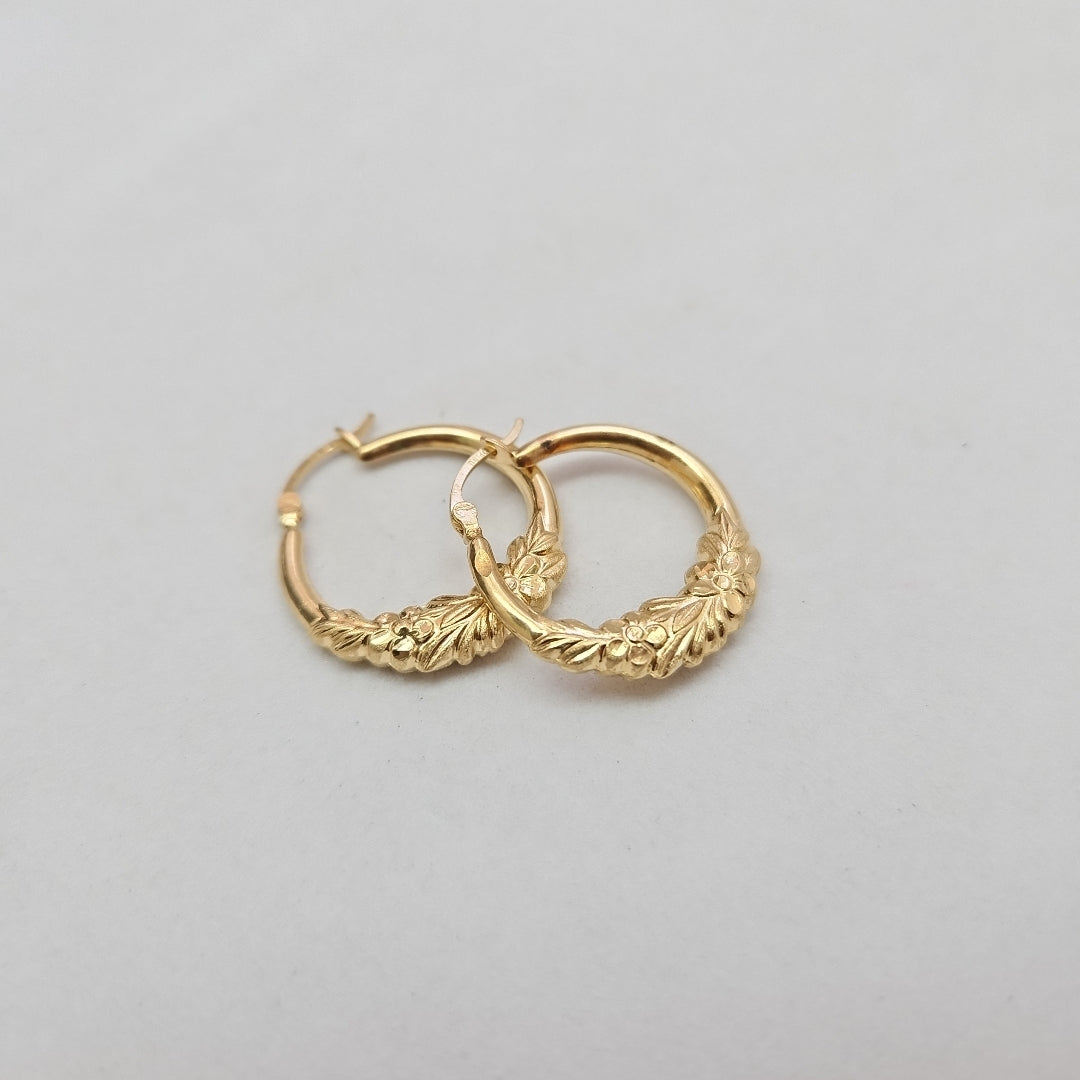 ARRACADAS PAR ORO 14 K 2,60 GRMS (SEMINUEVO)