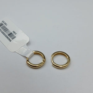 ARETES ARRACADAS LISAS 10K 1.2 GR (NUEVO)