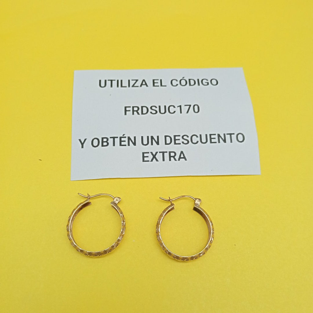 ARRACADAS PAR ORO 10 K 2.5 GRMS (SEMINUEVO)