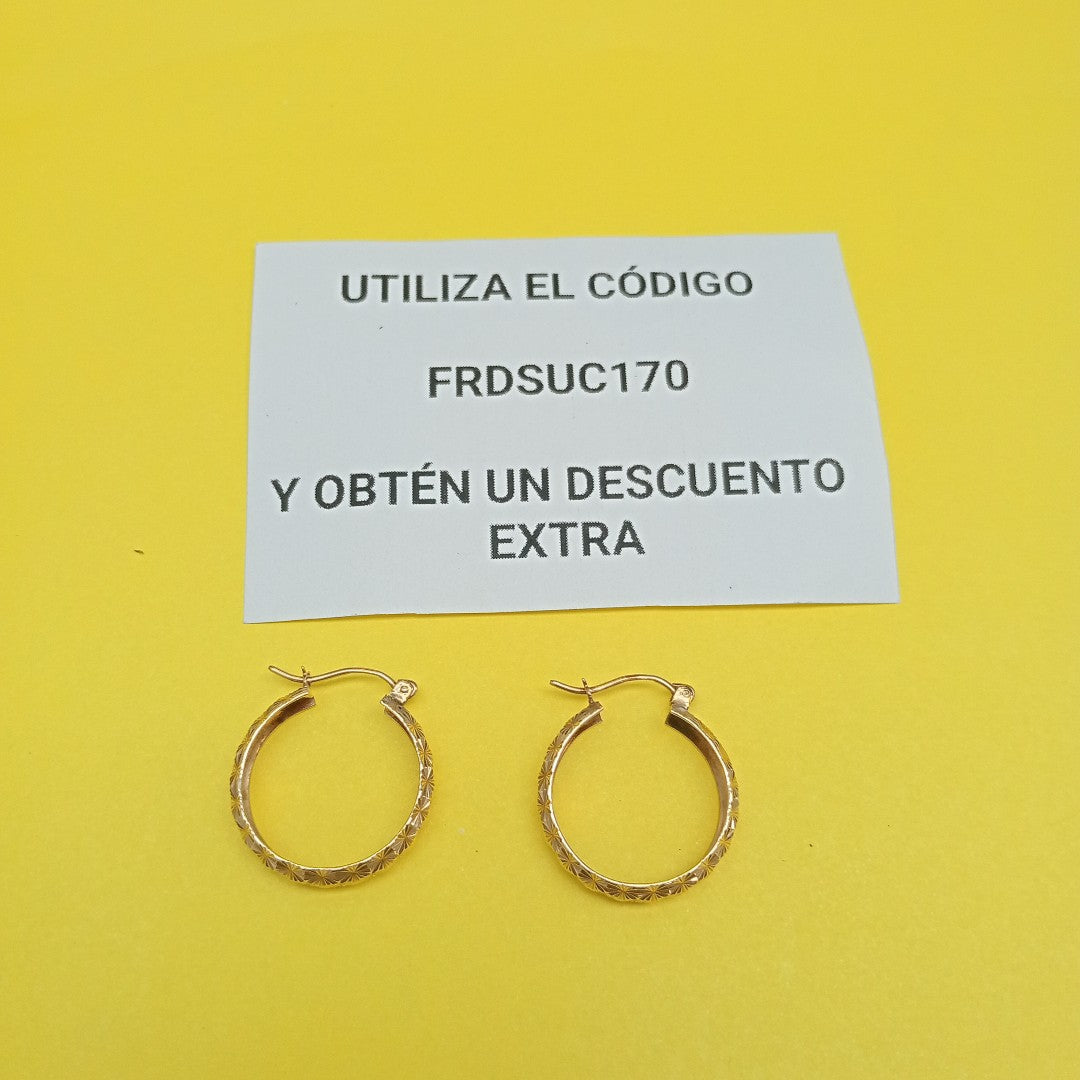 ARRACADAS PAR ORO 10 K 2.5 GRMS (SEMINUEVO)